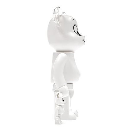 Bearbrick Casper the Friendly Ghost 100% & 400% Set White