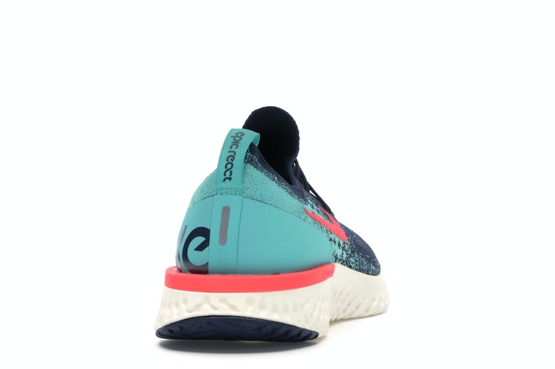 Nike Epic React Flyknit College Navy Hyper Jade