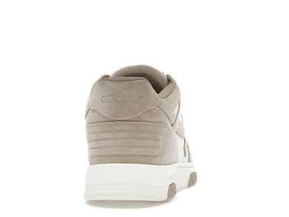 OFF-WHITE Out Of Office OOO Low Tops Beige Natural Suede