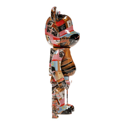 Bearbrick Andy Warhol x JEAN-MICHEL BASQUIAT #2 100% & 400% Set