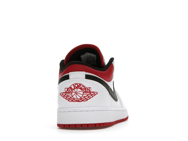 Jordan 1 Low White University Red Black