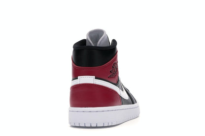 Jordan 1 Mid Black Noble Red (Women's)