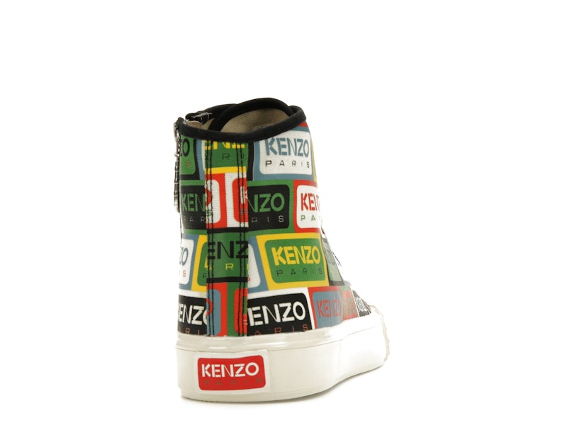 Kenzo School High Top Trainers Multi
