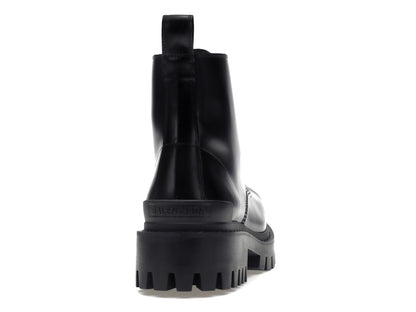 Balenciaga Strike 20mm Lace Up Boot Black