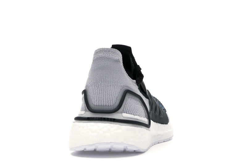 adidas Ultra Boost 19 Core Black Grey Six Shock Cyan