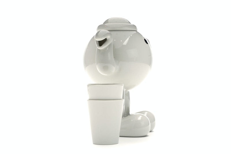 James Jarvis Glazed Porcelain Teapot White