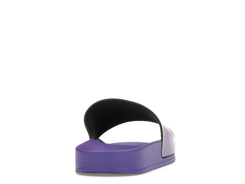 OFF-WHITE Off Stamp Slide Dark Violet Black (Women's)