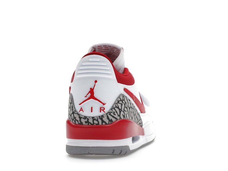 Jordan Legacy 312 Low White Cement Gym Red (Women's)