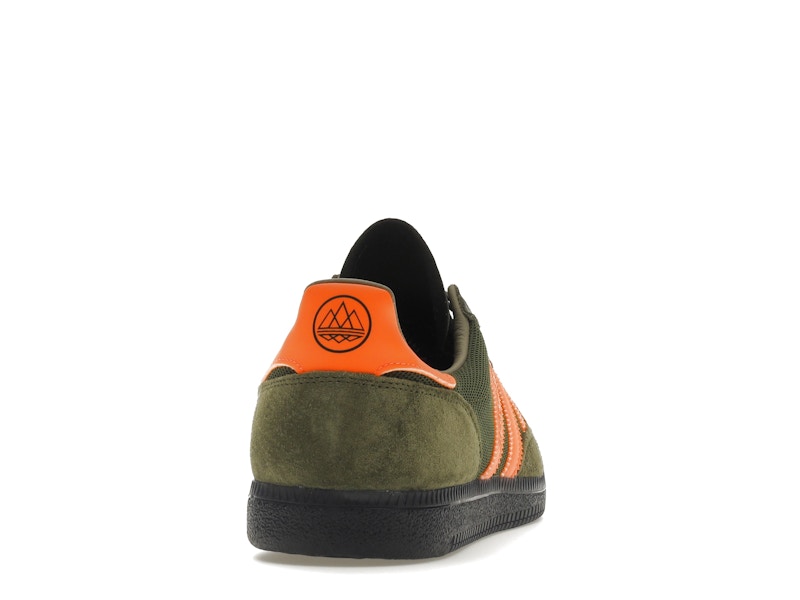 adidas Barrowland SPZL Dust Green Signal Orange