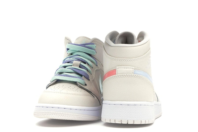 Jordan 1 Mid Multi-Color Swoosh Phantom (GS)