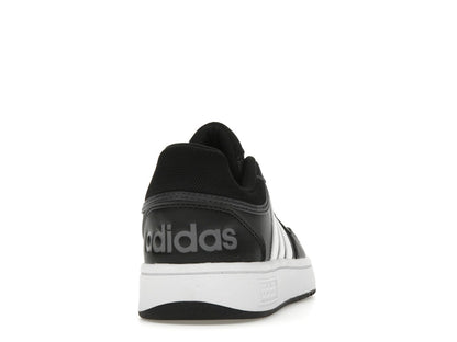 adidas Hoops 3.0 Low Black White Stripes