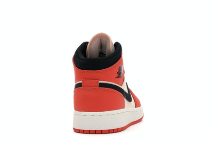 Jordan 1 Mid Team Orange Black (GS)