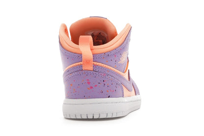 Jordan 1 Mid Paint Splatter Orange Purple (TD)