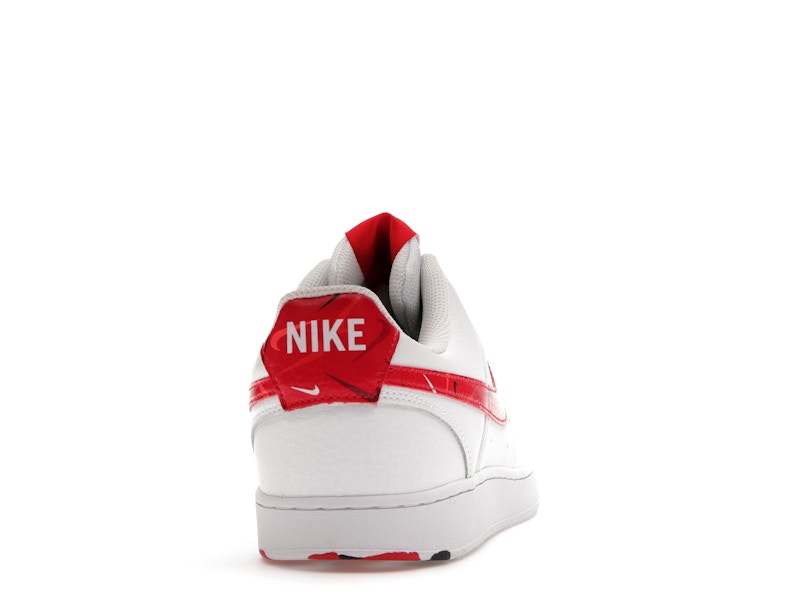 Nike Court Vision Low Swoosh Print Red