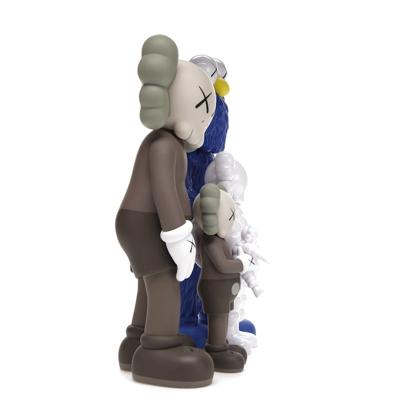 KAWS Family Vinyl Figures Brown/Blue/White