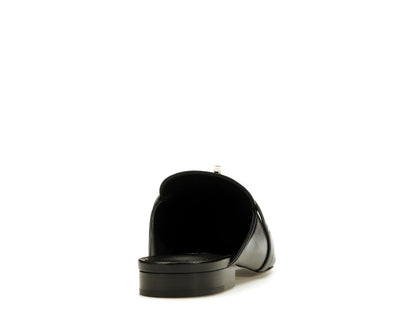 Hermes Oz Mule Noir Goatskin Leather