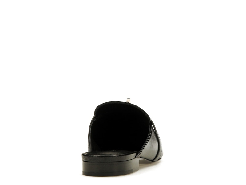 Hermes Oz Mule Noir Goatskin Leather