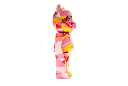 Bearbrick Andy Warhol Camo Ver. 100% & 400% Set Pink