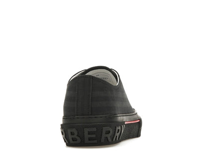 Burberry Vintage Check Canvas Low-Top Sneaker Dark Charcoal