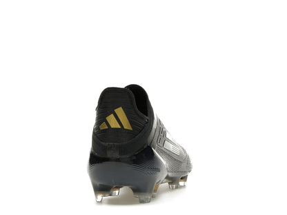 adidas F50 Elite Laceless FG Core Black Iron Metallic Gold Metallic
