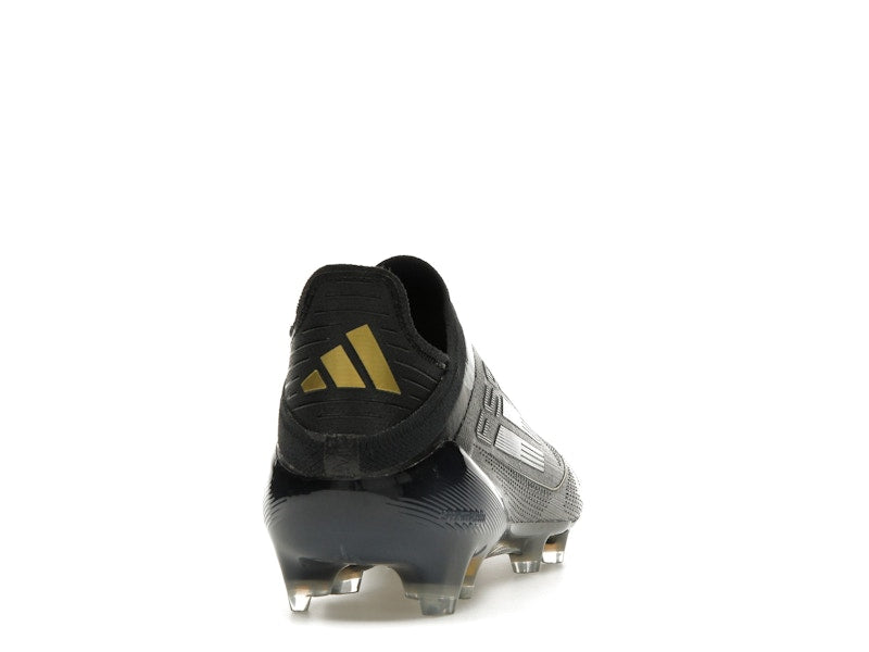 adidas F50 Elite Laceless FG Core Black Iron Metallic Gold Metallic