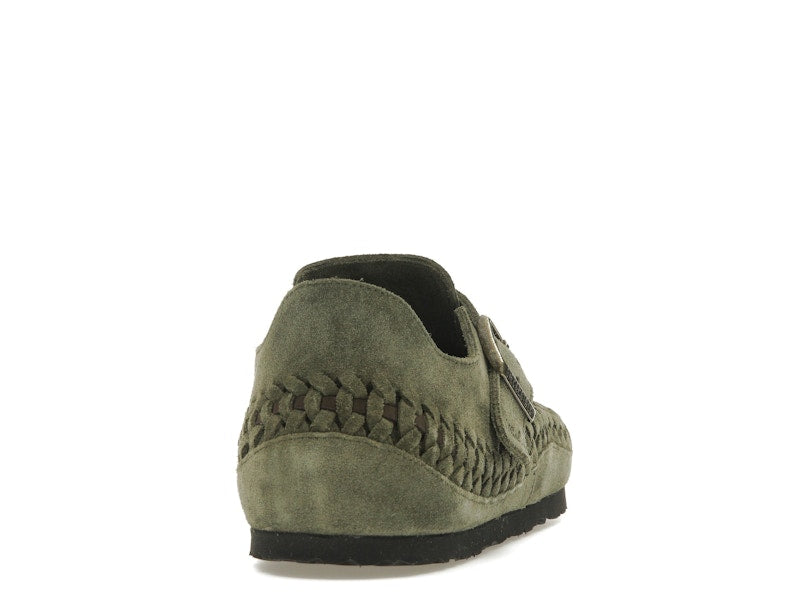 Birkenstock London Braided Shearling Kith Olive Night