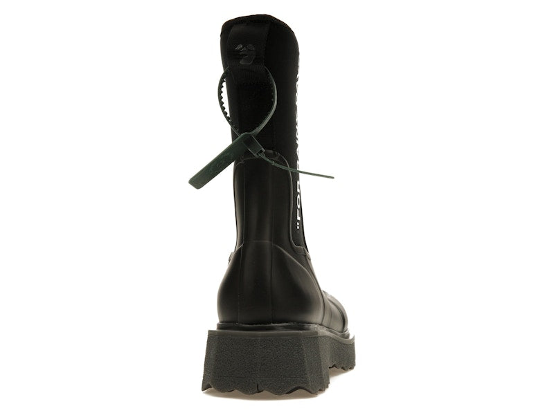 OFF-WHITE For Rainy Days Rain Boot Black (Women's)