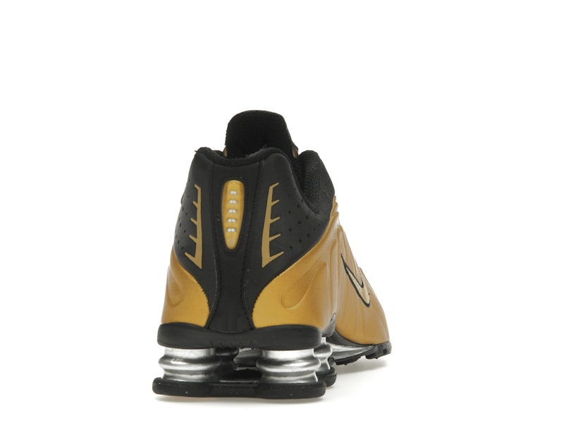 Nike Shox R4 Black Metallic Gold (Women's)