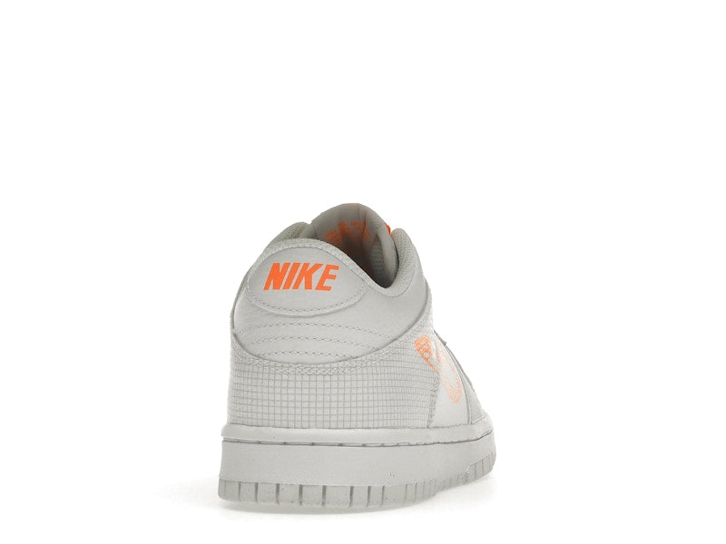 Nike Dunk Low SE 3D Swoosh Pure Platinum Total Orange (GS)