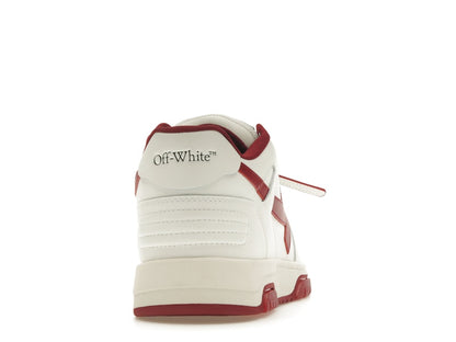 OFF-WHITE Out Of Office OOO Low Tops White Red White Tag