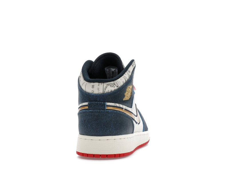 Jordan 1 Mid SE Take Flight Gold Swoosh (GS)