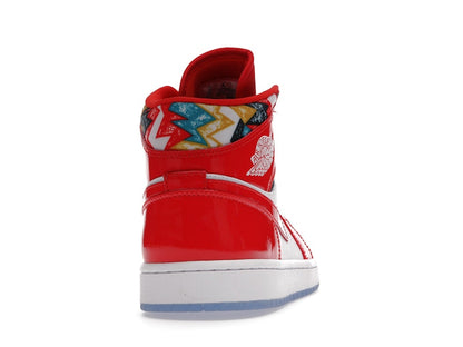 Jordan 1 Mid Barcelona Sweater Red Patent