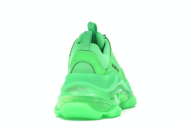 Balenciaga Triple S Neon Green Clear Sole (Women's)
