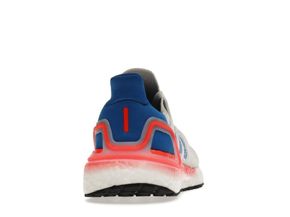 adidas Ultra Boost 20 White Glory Blue Solar Red