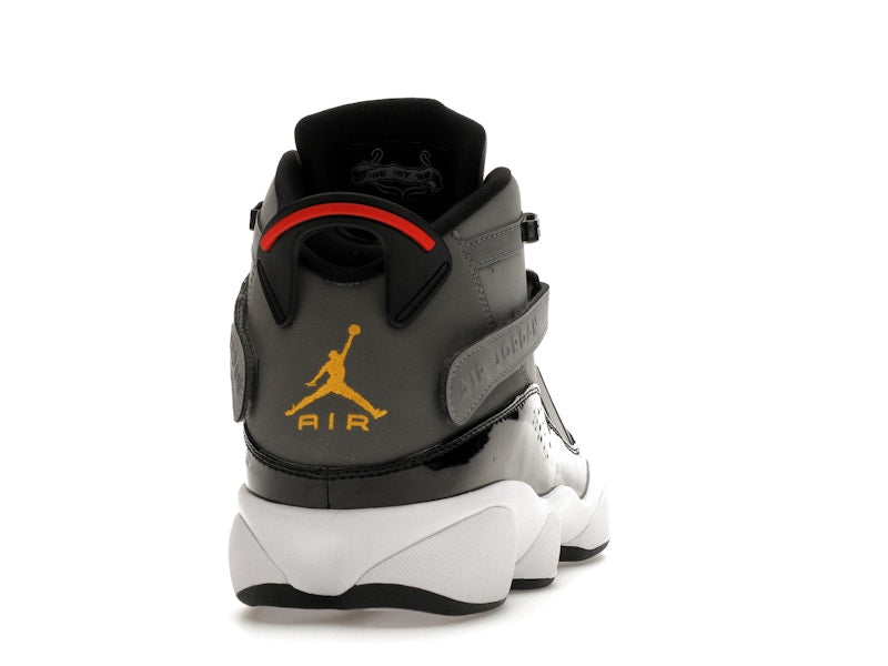 Jordan 6 Rings Smoke Grey Black Red Gold