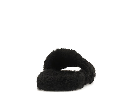 Balenciaga Furry Slide Black
