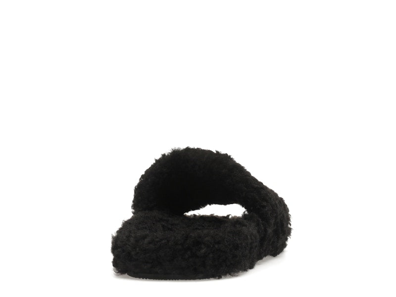 Balenciaga Furry Slide Black