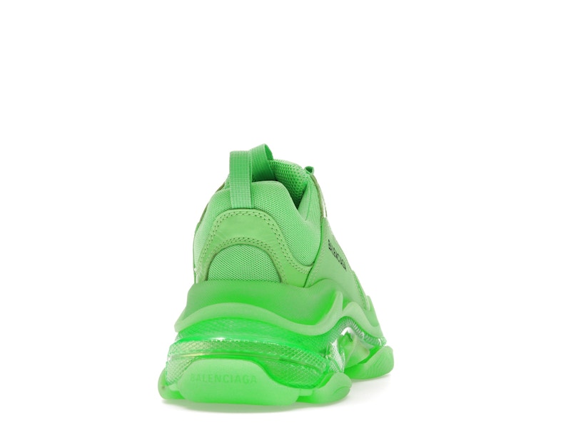 Balenciaga Triple S Soft Neon Green Clear Sole (Women's)