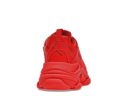 Balenciaga Triple S Allover Logo Red