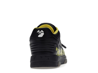 OFF-WHITE Out Of Office "OOO" Low Tops For Walking Black Yellow