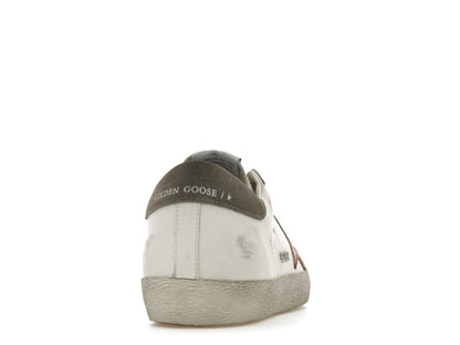 Golden Goose Super-Star White Red Grey