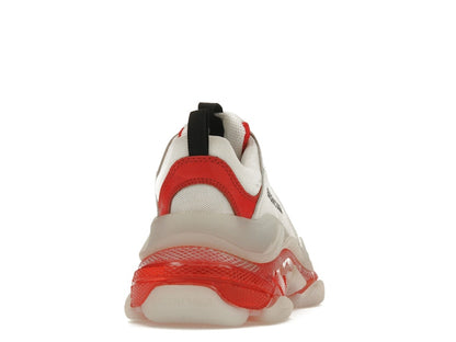 Balenciaga Triple S Clear Sole White Red