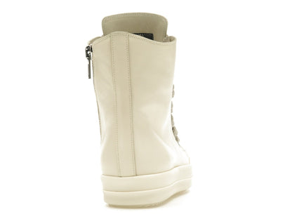 Rick Owens Lido High Sneaks Jumbo Laced Milk