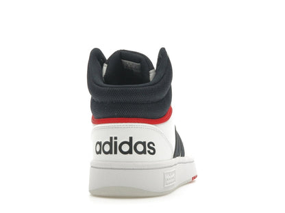 adidas Hoops 3.0 White Navy Red