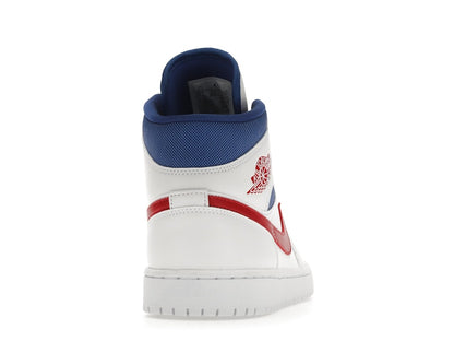 Jordan 1 Mid White Red Royal (Women's)
