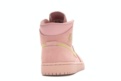 Jordan 1 Mid Coral Gold