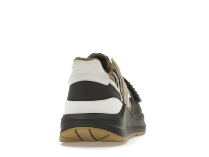 Burberry Ramsey Vintage Check Suede Leather Sneakers Grey Archive Beige