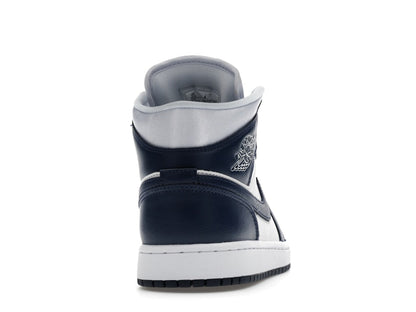 Jordan 1 Mid Football Grey White Midnight Navy (Women's)