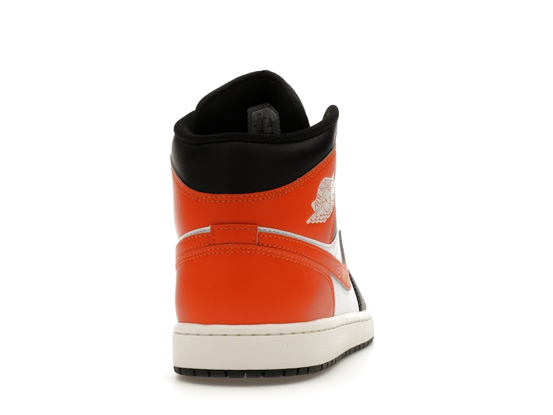 Jordan 1 Mid Black Toe Starfish