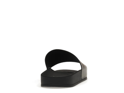 OFF-WHITE Drowning Man Logo Slides Black White FW21